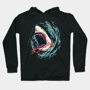 Shark attack horror Hoodie